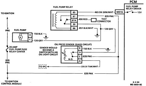 2.9 fuel pump relay location. Fuel pump info, looking for wiring schematics on 1995 ...
