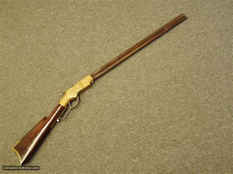 Fine Engraved Henry Model 1860 Rifle 44 Henry