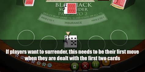 Blackjack Surrender Rule Explanation And Usage