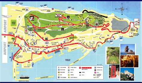 Gibraltar is a british overseas territory that is located on the southern tip of the iberian peninsula, where the atlantic ocean meets the mediterranean sea. Large detailed tourist map of Gibraltar | Gibraltar ...