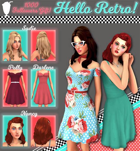 Vintage Sims 4 Cc Finds — Batsysims Vintage Hair Eyeshadow Images And