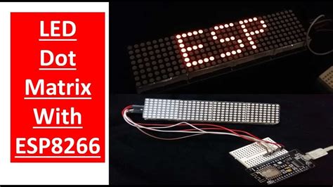 Demo Scrolling Text On Max7219 Led Dot Matrix Display With Esp8266