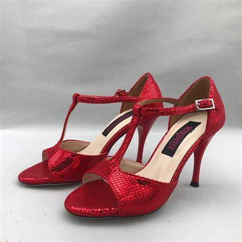 sexy flamenco dance shoes argentina tango shoes pratice shoes mst62103rsl leather hard sole 7