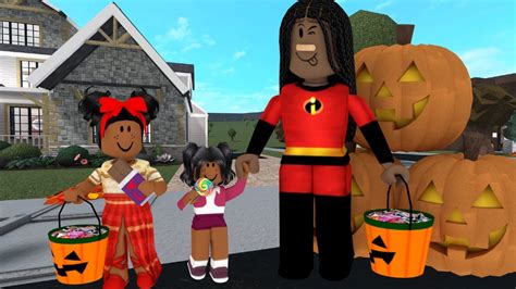 HALLOWEEN SPECIAL TRICK OR TREATING Bloxburg Roleplay YouTube