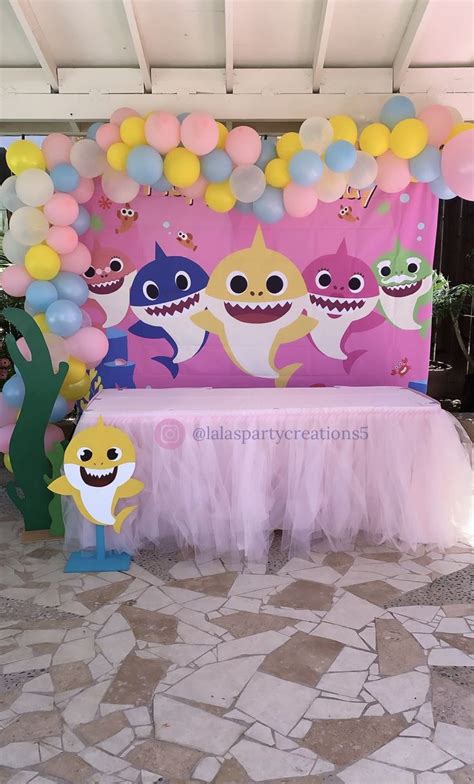 Baby Shark Party 2nd Birthday Party For Girl Shark Themed Birthday