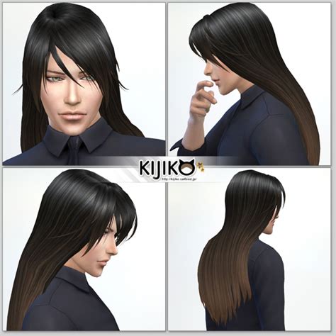 Long Straight Hair For Males At Kijiko Sims 4 Updates