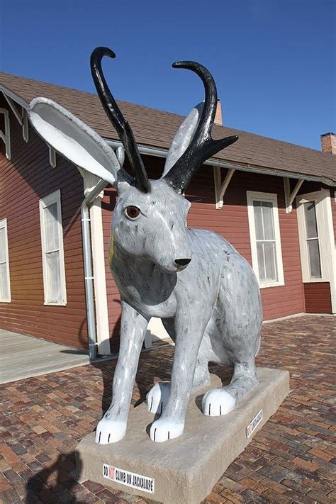 Worlds Largest Jackalope Sculpture World Record In Douglas Wyoming