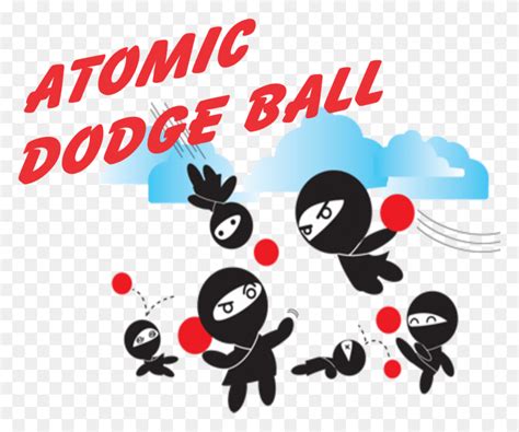 Pno Atomic Dodgeball Ninja Dodgeball Graphics Advertisement Hd Png