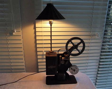 Keystone 16mm Film Projecteur Lampe Table Lampe Steampunk Mancave Decor Man Cave Decor Movie