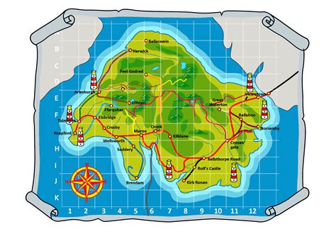 Simplified Map Of Sodor Island S Fandom