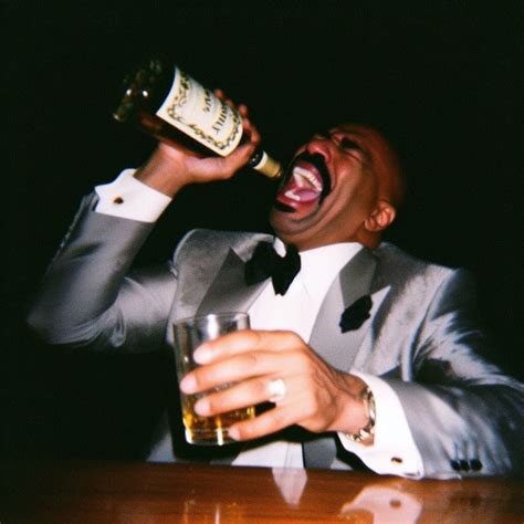 Crying Steve Harvey Pouring Alcohol Into His Mouth Ai Steve Harvey