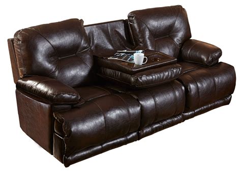 Mercury Godiva Lay Flat Reclining Sofa With Drop Down Table From