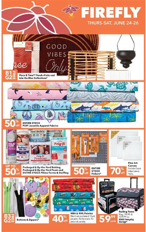 Jo Ann Fabrics And Crafts Weekly Ad Sales And Flyers Specials
