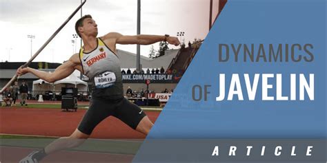 Selected Segment Dynamics In Javelin Throwing Coaches Insider