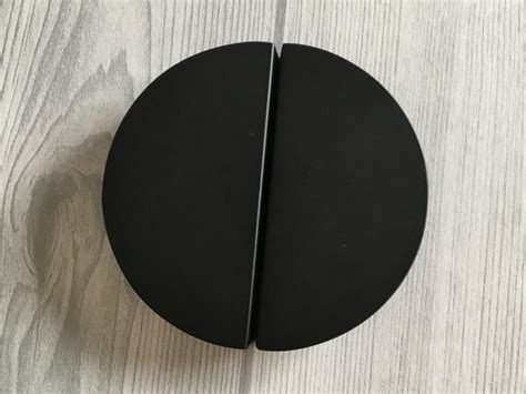 Save to favorites damon black handles with back plate. 2 1/2" Matt Black Drawer Pulls Half Moon Semicircle ...