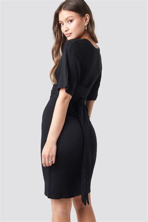 Weitere ideen zu hochzeitskleid, hochzeit, kleider. Wrapped Detail Jersey Dress Grün | Alltagskleider ...