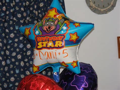 5th Birthday Balloons From Chuck E Cheese Lucille Woodroof Flickr