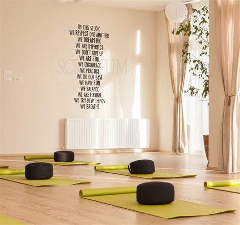 In This Studio Yoga Studio Wall Decal Vinyl Decal Yoga Studio