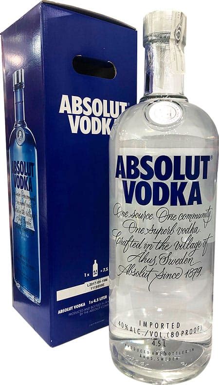 Absolut Vodka Bottle Sizes