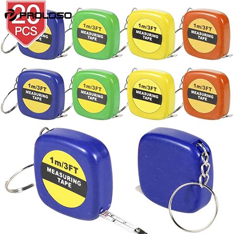 20pcs Tape Measure Keychains Retractable Measuring Tapes Party Favors