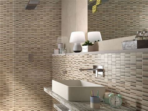 Piastrella Myhome Decoro Sand 20x25 Effetto Mosaico Beige