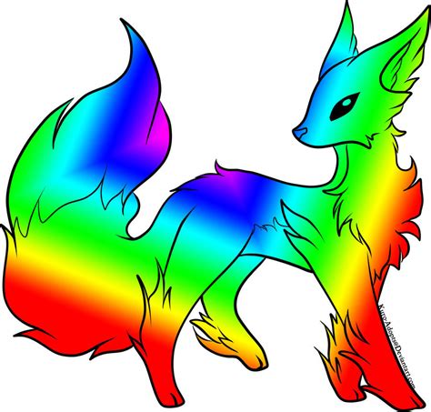 Suprer Shiney Rainbow Fox Adopted By Raythebishie On Deviantart