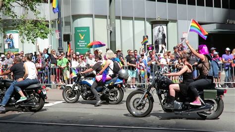 Dykes On Bikes Sf Opening The 2016 San Francisco Pride Parade Youtube