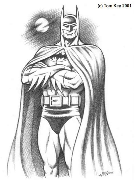 Draw a pair of curved lines down from the circle, outlining the . 21+ Amazing Batman Drawings For Inspiration - Templatefor