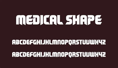 Medical Shape Free Font