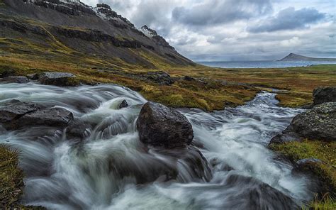 Strandir Coast In The Westfjords Of Iceland Stream Waterfall Fondos De