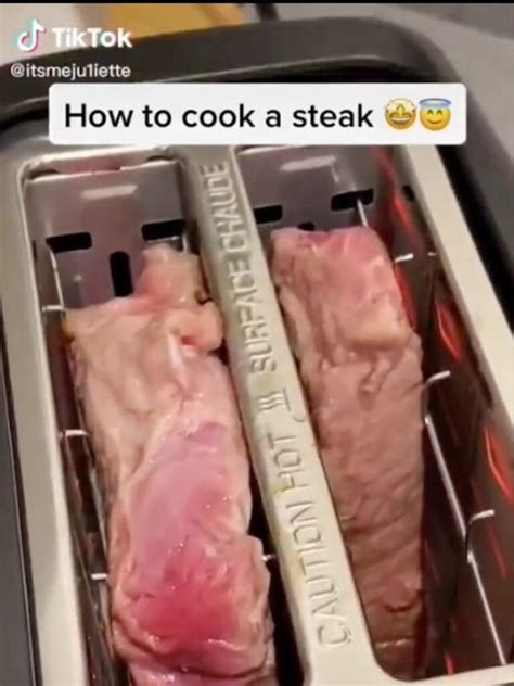 woman reveals disturbing way she cooks steak in toaster au — australia s leading news