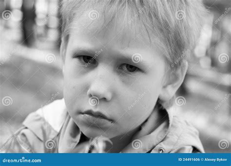 Sad Boy Stock Photo Image Of Camera Despair Sullen 24491606