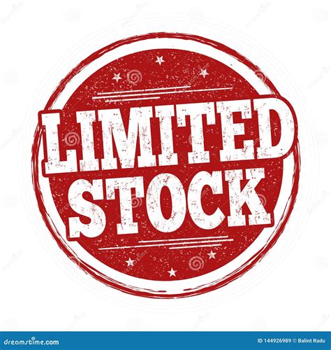 Limited Stock Sign Or Stamp Stock Vector Illustration Of Design
