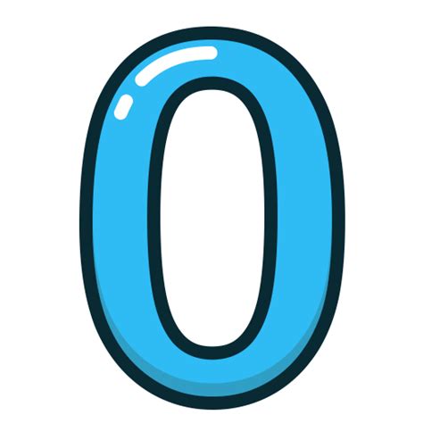 Numbers Number Two Study Blue Icon