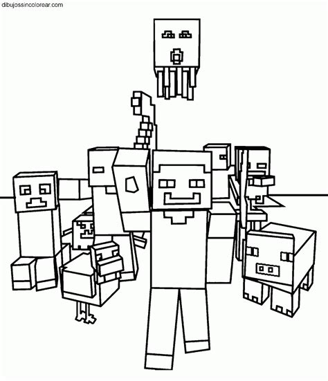 Steve De Minecraft Para Imprimir Y Pintar Minecraft Dibujos