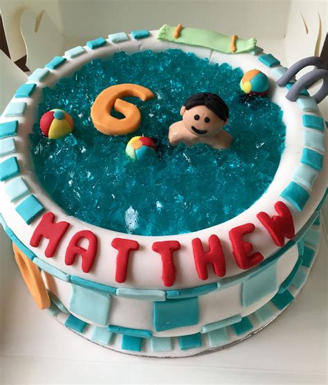 Swimming Pool Themed Cake Coole Torten Backen Torten