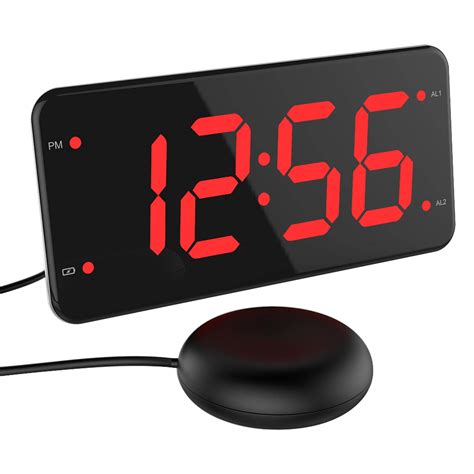 Extra Loud Alarm Clock With Bed Shaker Vibrating Alarm Clock For Heavy