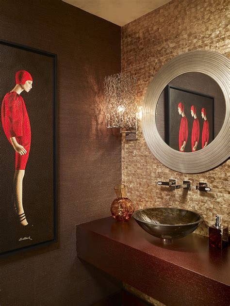 Best Art For Powder Room Design Ideas And Remodel Pictures Houzz