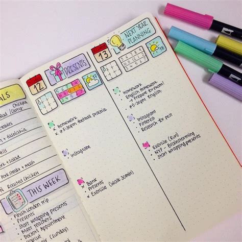 Image Result For Daily Schedule Bullet Journal Идеи для ежедневника