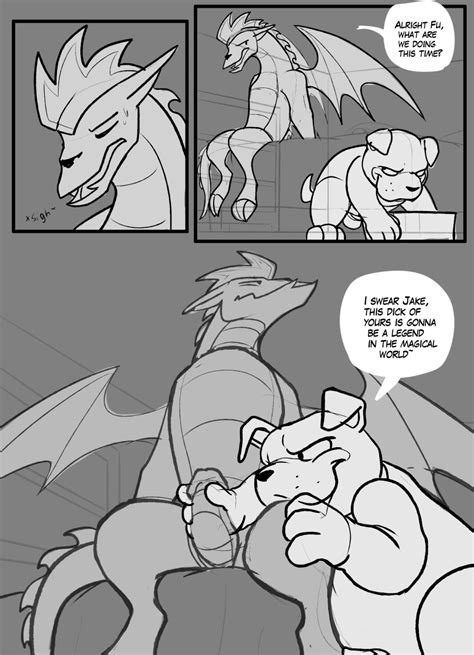 Rule 34 American Dragon Jake Long Blitzdrachin Box Canine Comic