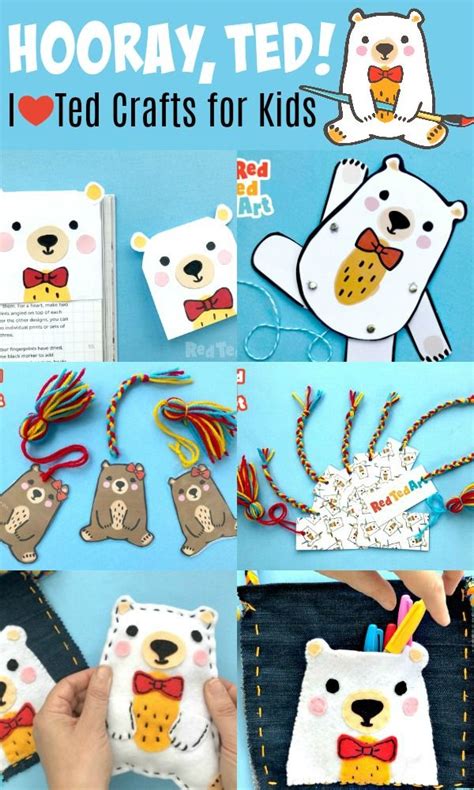 Red Ted Crafts For Kids Red Ted Art Make Crafting With Kids Easy