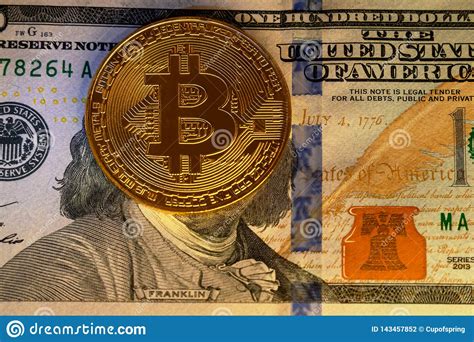The data on the price of bitcoin (btc) and other related information presented on this website is obtained automatically from open sources therefore we. The Bitcoins Coin On Top Of Hundred Dollars Banknote ...