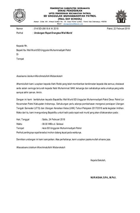 Contoh Surat Undangan Rapat Pemilu  Delinewstv