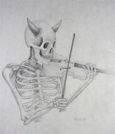 Devil Skeleton Playing Violin By Ninja Of Rawr On Deviantart