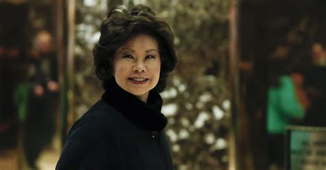 Former Labor Secretary Elaine Chao Named Trumps Transportation Secretary