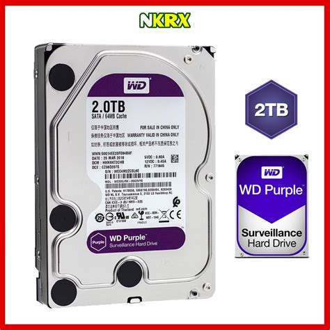 Western Digital Wd Purple 2tb Surveillance Hard Disk Drive Wd20purx