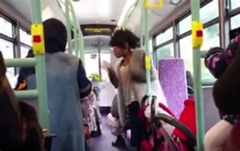 Video Of Racist Woman Calling Muslim Women Isis B On London Bus