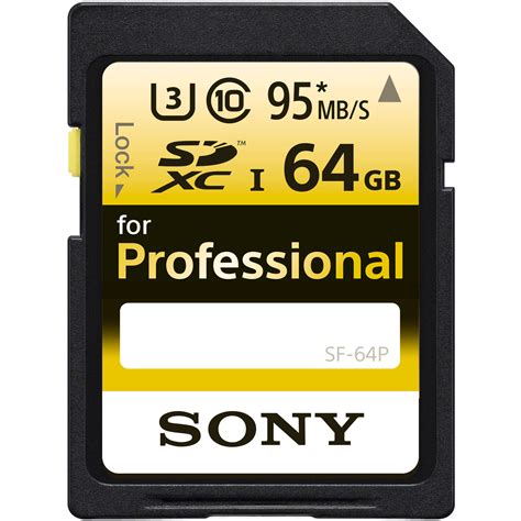 Sony 64GB Ultra-High Durability Professional SDXC UHS-I