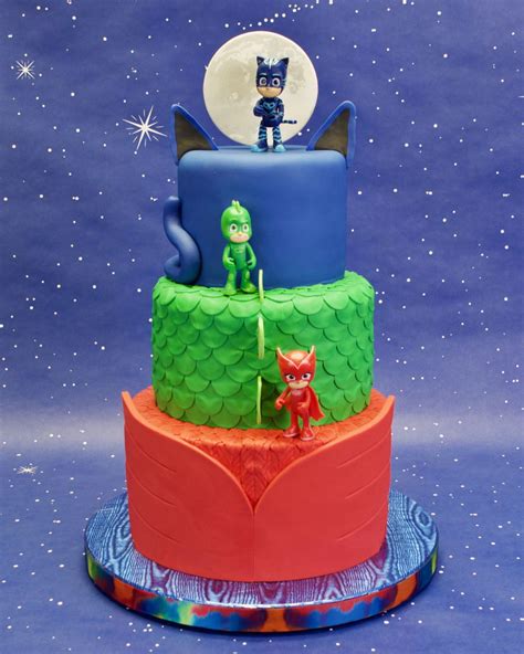 Have a request for a cake creation? Pj Masks Birthday Cake - CakeCentral.com