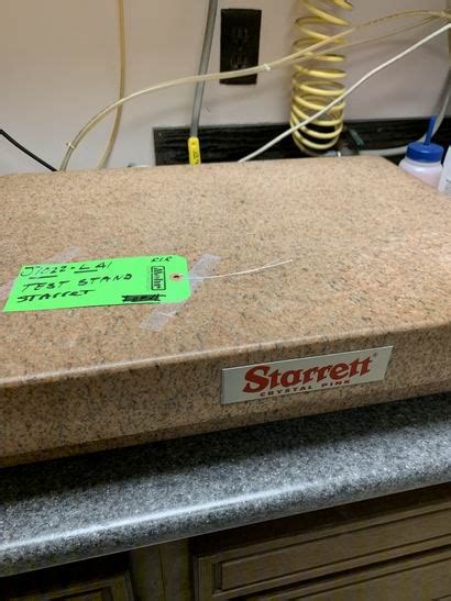 Starrett Surface Plate Factory Liquidation Services And Used